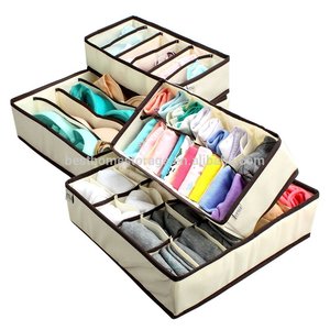 Personnalisé Non-tissé pliant boîte <span class=keywords><strong>de</strong></span> rangement sous-vêtements <span class=keywords><strong>organisateur</strong></span> <span class=keywords><strong>de</strong></span> <span class=keywords><strong>soutien</strong></span>-<span class=keywords><strong>gorge</strong></span> - Product Image 4