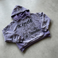 Sweat-shirts à capuche personnalisés en coton à épaules tombantes, avec sérigraphie, effet vieilli, patch brodé double gaufré et ourlet brut à l'intérieur du col