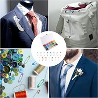 300 épingles de sûreté colorées de 32 mm pour la couture, l'artisanat et la fixation d'étiquettes de foulards