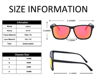 Las mejores gafas de sol de moda espejadas Logotipo personalizado de moda Protección ocular para exteriores Gafas de Sol para conducir