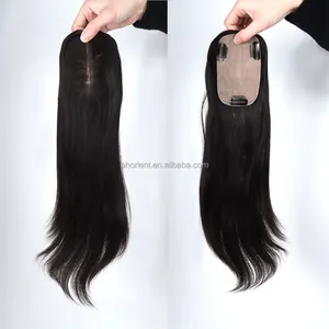Grosir 100% pelapis rambut manusia Brasil Virgin mentah untuk rambut toupee wanita