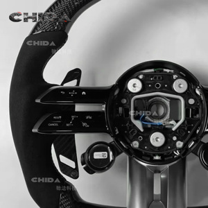 Volant en fibre de carbone adapté aux Mercedes-Benz ML W164 W166 W211 W212 C117 C118 W251 W176 W204 W205 C63s AMG <span class=keywords><strong>GLA</strong></span> B GLB - Product Image 2