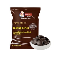 Pièces de chocolat noir et blanc / Qualité pâtissière pour la décoration de gâteaux et desserts DIY, fèves de chocolat décoratives en vrac, vente en gros