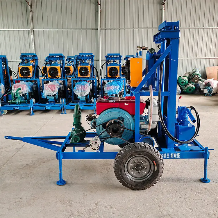 Small water well drilling machine diesel engine portable drill rig used water well drilling rig for sale