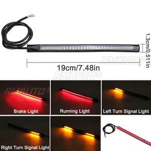 Tira de Luces LED Flexible de 48 LED, Luz de Freno, Direccional, Trasera para Motocicleta, Auto, Lada - Product Image 2