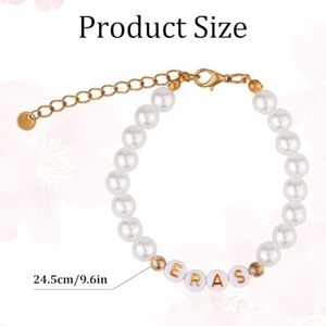 <span class=keywords><strong>Bracciali</strong></span> di perle da donna con perline e lettere di perle per festa d'onore - Product Image 5