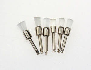 Laboratorio ortodontico piccola punta di setola naturale lucidatura dei denti tazza contrangolo usa e getta odontoiatria spazzolino per profilassi dentale per dentale - Product Image 5