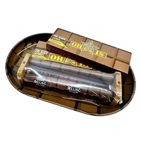 Plateau carré en fer pour machine à rouler les cigarettes avec 2 carnets de papier à rouler aux saveurs fruitées de 78 mm – Vente en gros