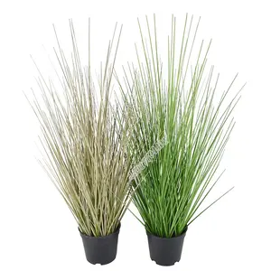 Fireproof plant 60 cm bonsai fake plant artificial onion grass synthetic grass for pot decoration