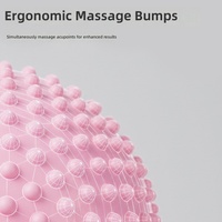 Ballon de Yoga et Pilates en PVC Durable Personnalisable de 25 cm (9 pouces) avec Fonction Massage, Entraînement du Core, Pompe Incluse, Option Personnalisée pour Femme