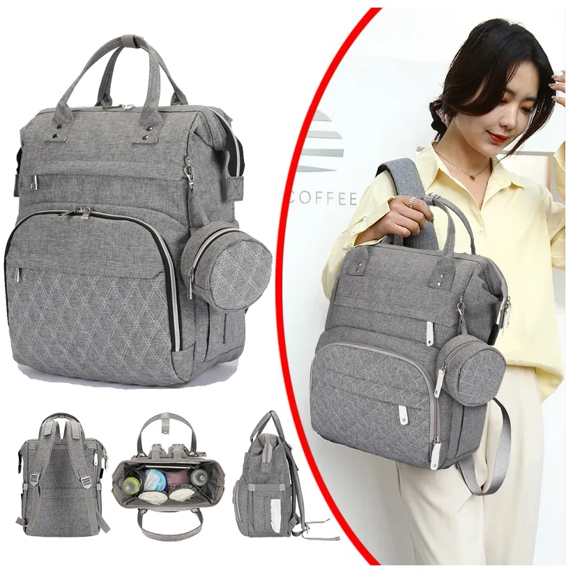 Multifunctional Colorful nappy Diaper Bags maternity Mommy Baby Diaper Bag Backpack with changing station