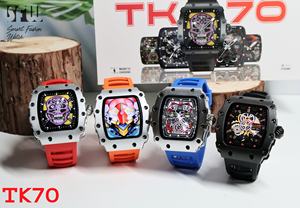 นาฬิกาอัจฉริยะ New Trend TK70 หน้าจอ AMOLED 1.76 นิ้ว หน้าปัด 3 มิติ ไดนามิก กันน้ำระดับ IP67 รองรับ BT Cal NFC ผู้ช่วยเสียง สำหรับผู้ชาย นาฬิกาอัจฉริยะ TK70 - Product Image 4