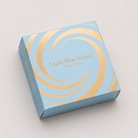 Boîte d'emballage en carton pliable personnalisée avec finition dorée, pour savon, bougie, parfum, cosmétique, emballage cadeau
