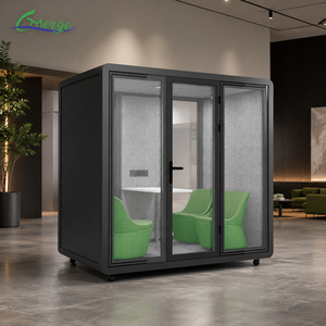 Haute qualité 100% insonorisé préfabriqué isolé jardin bureau Pod pour 4 personnes mobiles multi-personnes salle de réunion gousses - Product Image 1