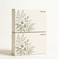 Boîte en carton blanc minimaliste de qualité supérieure, design personnalisé, deux pièces, pour pâtisseries, idéale pour les fêtes