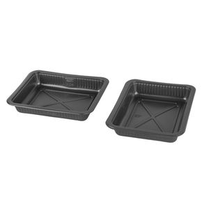 使い捨てフードトレイブリスター加工プラスチック210*180 * 35mmブラックフードパッキングプラスチックフィッシュコンテナプラスチックチキンフィードトレイ - Product Image 3