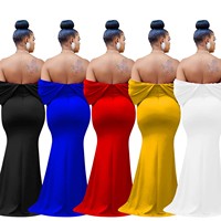 Robe de Soirée de Luxe pour Femme, Col en V Profond, Dos Nu, Sans Manches, Bustier, Couleur Unie, Coupe Sirène