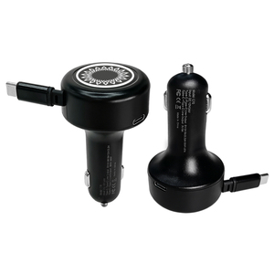 Cargador de Coche USB C a USB C STW con Cable Integrado, Carga Rápida PD30W, Adaptador 2 en 1 para iPhone 16 15 Samsung Galaxy, Venta al Por Mayor - Product Image 1