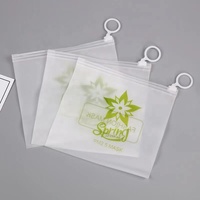 Sacs d'expédition en PVC de sécurité en gros, personnalisés avec anneau de traction, fermeture éclair givrée, écologiques, imperméables, pour supermarchés et expositions