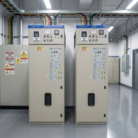 Appareillage de commutation industriel métallique encastré haute/moyenne tension Huaxing GKG, indice de protection IP54, fréquence 50Hz, transmission d'énergie électrique