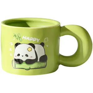 Hot bán sáng tạo dễ thương Panda in mug với nắp muỗng giá trị cao cốc nước cốc cà phê Mug