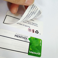 Etiquette décollable personnalisée pour bouteille en verre, papier imprimé et pliable, livret de produits pliant multicouche personnalisé, étiquettes autocollantes