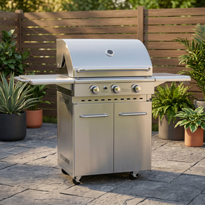 Homemade BBQ Special Equipment Outdoor Stainless Steel High Quality 3 Burner 35000BTU Gas <b>Grill</b> <b>Cast</b> <b>Iron</b> Cooking Girdle Heavy - Product Image 3