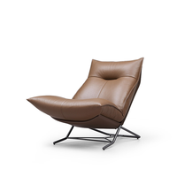 Fauteuil de salon moderne de luxe, mousse haute résilience 45D, structure en acier inoxydable, fauteuil d'appoint rembourré pour salon