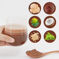 Poudre de chocolat chaud instantané biologique QINSHANTANG, chocolat noir naturel avec saveur de sucre, saveur de chocolat aux champignons, boissons