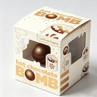 Boîte cadeau de Noël au design unique du fabricant pour chocolat chaud et bombes au chocolat en papier