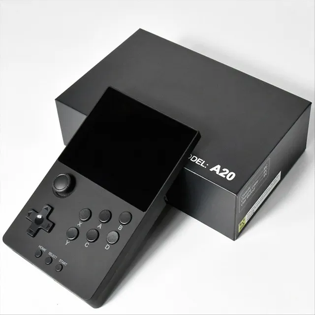 Console di gioco portatile originale A20 da 3.5 pollici IPS HD S905D3 Chip Video lettori di giochi tascabili classici portatili