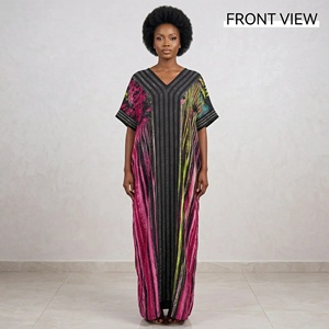 Robe musulmane décontractée à manches longues pour femme, modèle islamique très prisé du fabricant, en liquidation à prix réduit - Product Image 6