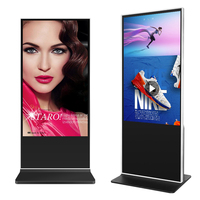 43 50 55 65 75 pouces 4K HD LCD Écran tactile Guangdong Signalisation au sol Totem Kiosque publicitaire pour centre commercial