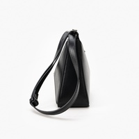 Sac à main semi-circulaire de luxe pour femme en cuir PU, motif géométrique, avec fermeture éclair, poignée unique, étanche et décontracté
