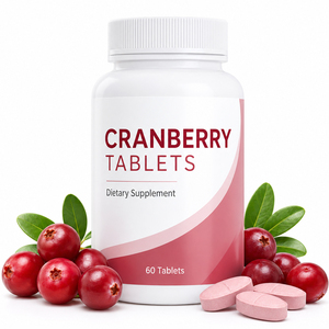 Compléments de Haute Qualité à Base de Canneberge, Vitamine C, Zéaxanthine, Sélénium et Cuivre, Extrait 36%, 2 Comprimés par Portion, 60 Comprimés - Product Image 1