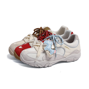 Chaussures décontractées pour femmes Printemps-Été 2026, baskets respirantes en maille à semelle épaisse rehaussante antidérapantes style Forrest Gump - Product Image 1