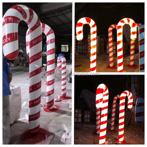 Fábrica decoración navideña puerta exterior grande escultura de fibra de vidrio estatua a la venta Reno Santa escultura de fibra de vidrio - Product Image 3