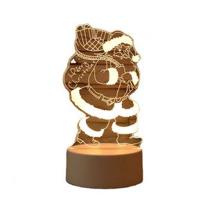 Customized Photo Acrylic Night <b>Light</b> LED 3D Christmas Decoration 7 Colors Table Lamp Party Decoration Gift - Product Image 1