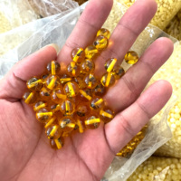 Cadeau du Ramadan 10mm 33/45/51-perle jaune ambre Tasbih Misbaha-vraies fourmis insectes inclusions, perles de culte islamique Dhikr