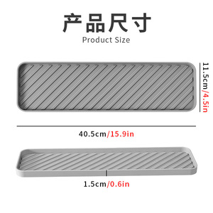 Silicone Tray <b>Placemat</b> 3 Pack Reusable Heat Resistant Drinkware Accessory Office Coaster - Product Image 2