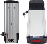 Batterie de vélo électrique 48V, batterie lithium 36V 10.4Ah 11.6Ah 13Ah 14.5Ah 16Ah, batterie de porte-bagages arrière pour vélo électrique, fournisseur OEM