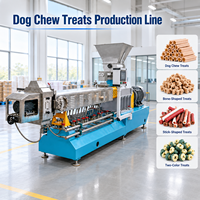 Ligne de production automatique de machines extrudeuses pour friandises soufflées pour animaux de compagnie, machine de fabrication de friandises sèches en vrac pour chiens et chats