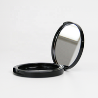 Rond de luxe vide poudre pressée conteneur Blush poudre emballage compact étui à poudre compact étui à cosmétiques