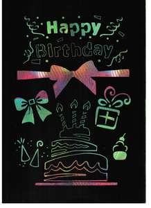 Forniture per la redazione di carte artistiche Scratch Laser per progetti creativi fantasiosi - Product Image 3