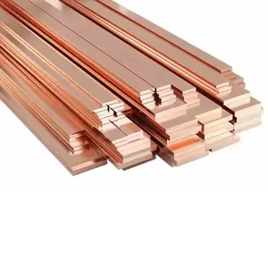 Factory price 21700 18650 99.9% Pure Best Price Of Bright Copper Flexible Square Flat Bar Busbar Suppliers For Industrial