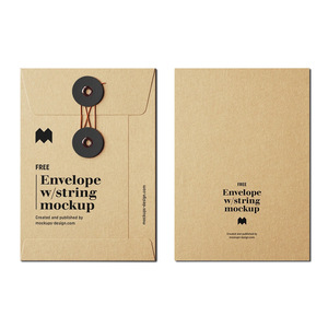 Изготовление на заказ водонепроницаемый A4 картонная строка с закрытием конверт папка для файлов - Product Image 2