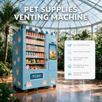 Distributeur automatique de friandises pour animaux de compagnie Yunyin, refroidissement par compresseur, équipement de libre-service sans personnel, capacité 270-648, pour parcs et animaleries