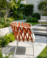 Fauteuil de balcon en corde épaisse, siège temporaire, canapé en corde tressée, design moderne et simple, chaise de salle à manger d'extérieur en corde