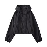 Veste de course légère coupe-vent pour femme, fermeture éclair intégrale, séchage rapide et douce, vêtements de sport respirants, vestes de yoga