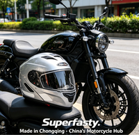 Équipement de moto tout-terrain en matériau ABS, casques de moto personnalisés certifiés DOT pour les pilotes professionnels